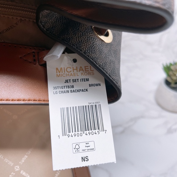 Michael Kors Large Chain Backpack - Picture 11 of 11